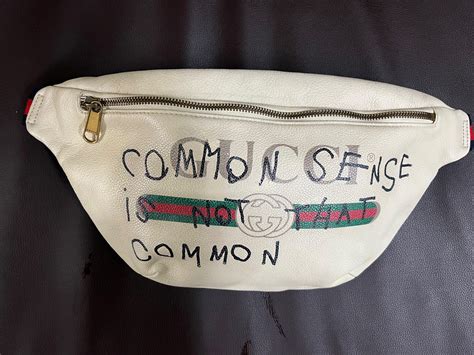 gucci bag common sense is not that common|who wrote the gucci slogan.